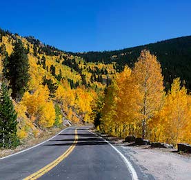 Denver canyon road on the mountains